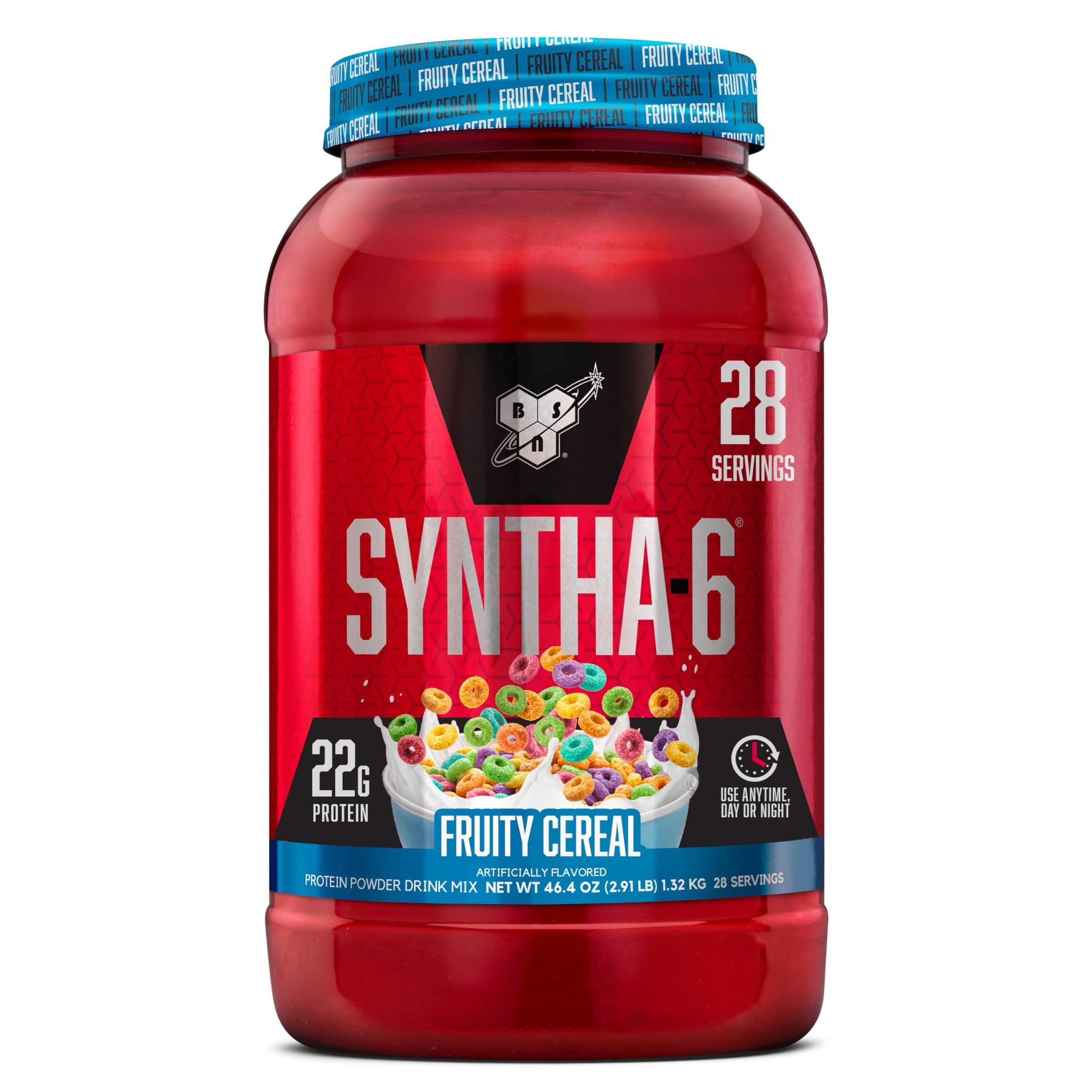 BSN SYNTHA-6 Premium Protein Powder, Fruity Cereal, 28 Servings
