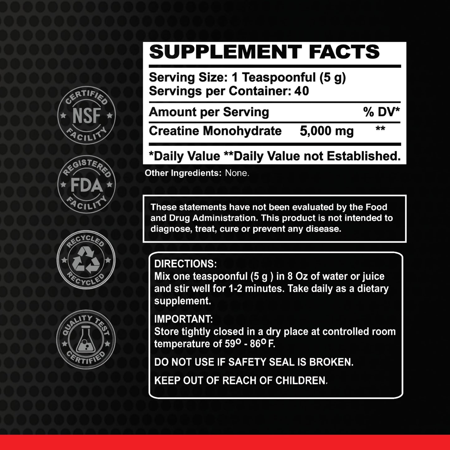 ALFA VITAMINS Alfa Sports Creatine Powder Formula 7.05 Ounce