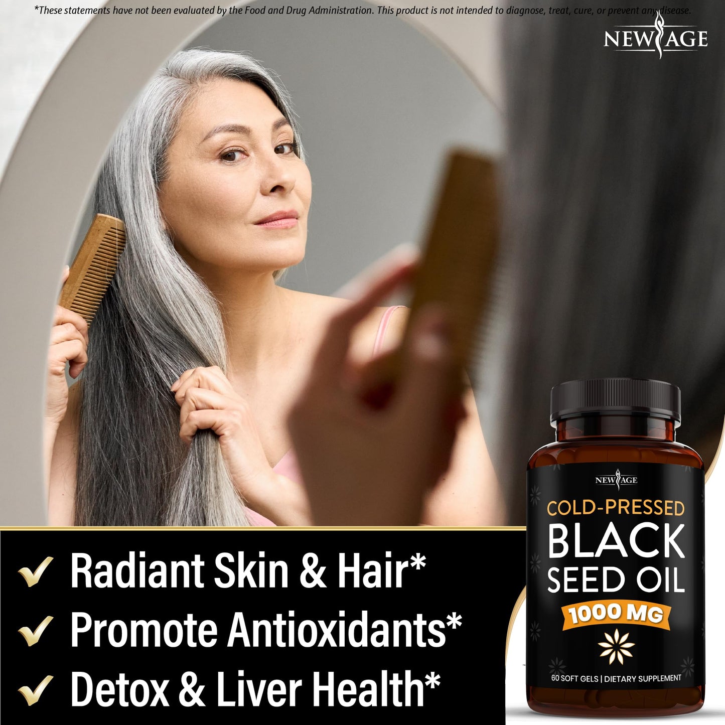 NEW AGE Black Seed Oil Softgel Capsules 120 Softgels