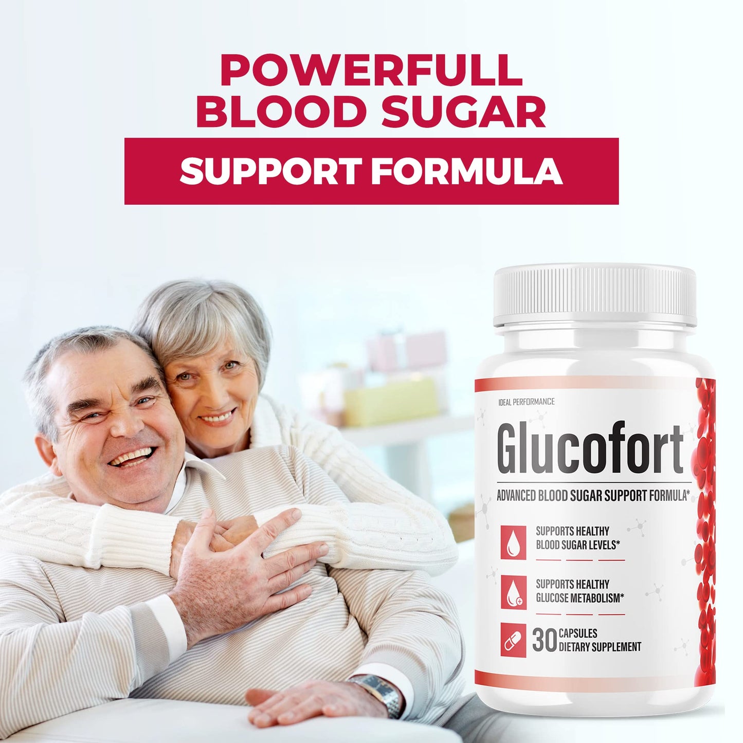 IDEAL PERFORMANCE Glucofort Supplement Support Formula Capsules 60 Count