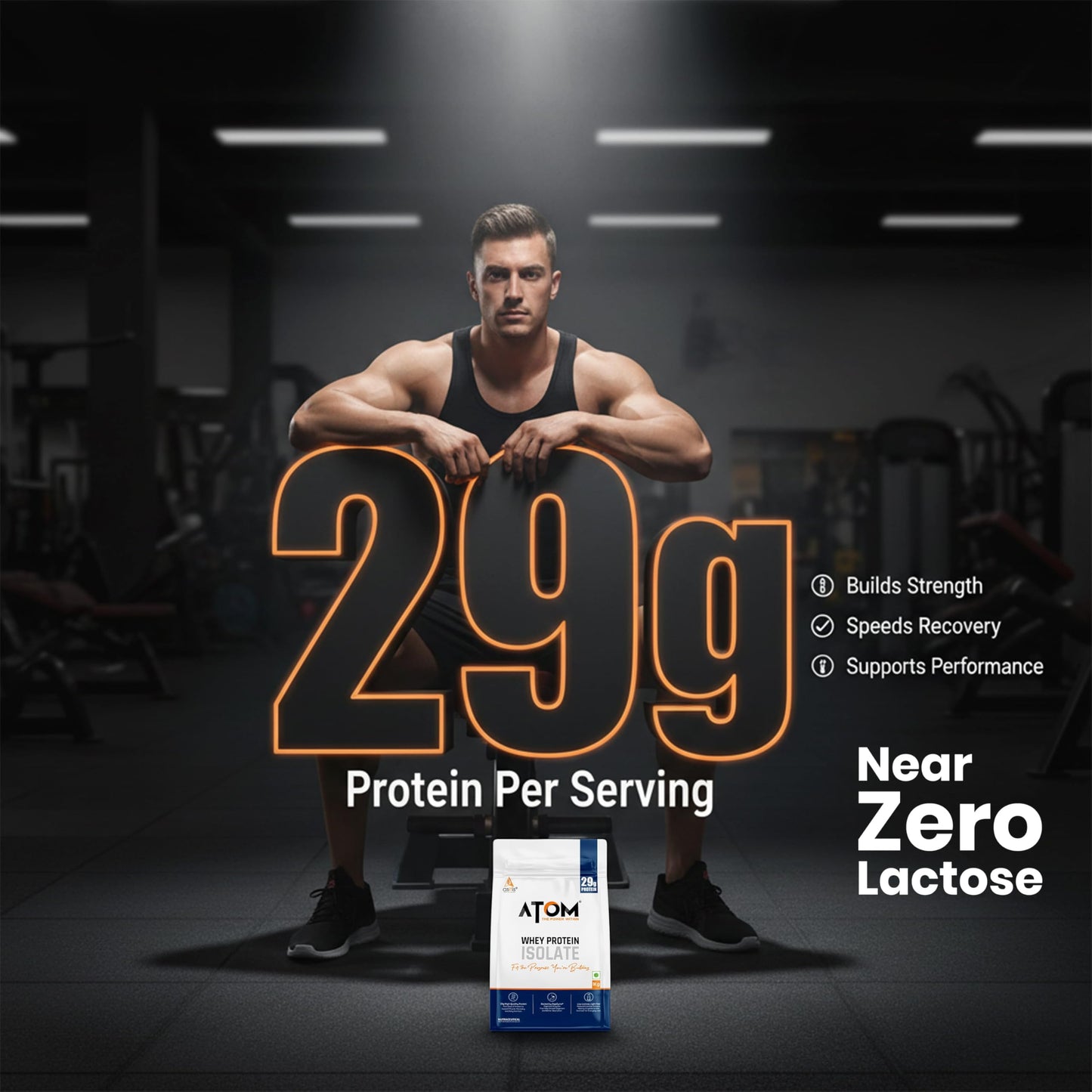 Asitis Nutrition Atom Whey Protein Isolate Powder 2.2 lb