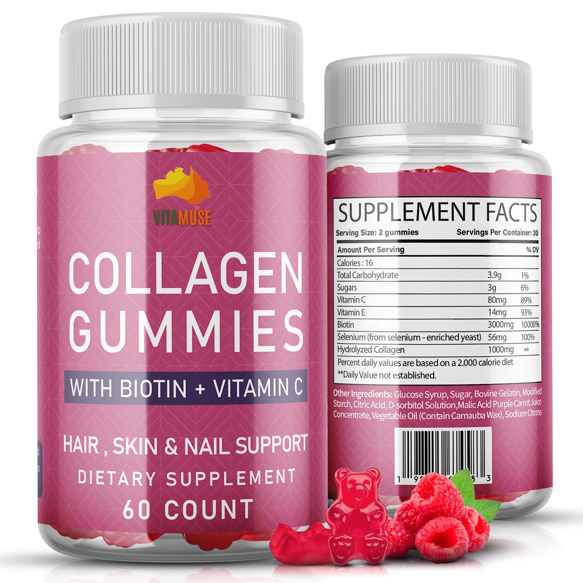 Muse Celtic Minerals Collagen Peptides, 60 Gummies