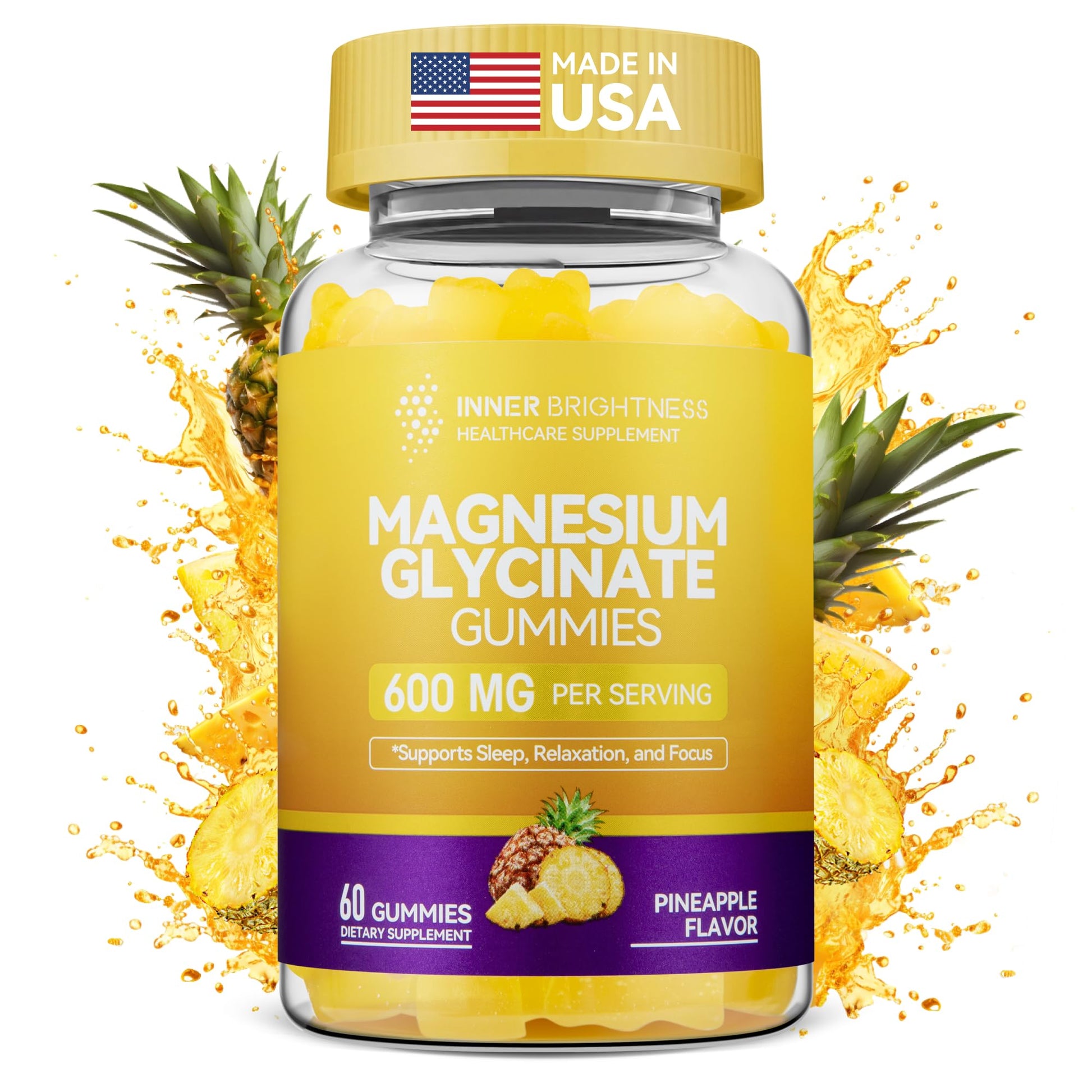 Inner Brightness Magnesium Glycinate Gummies 60 Count