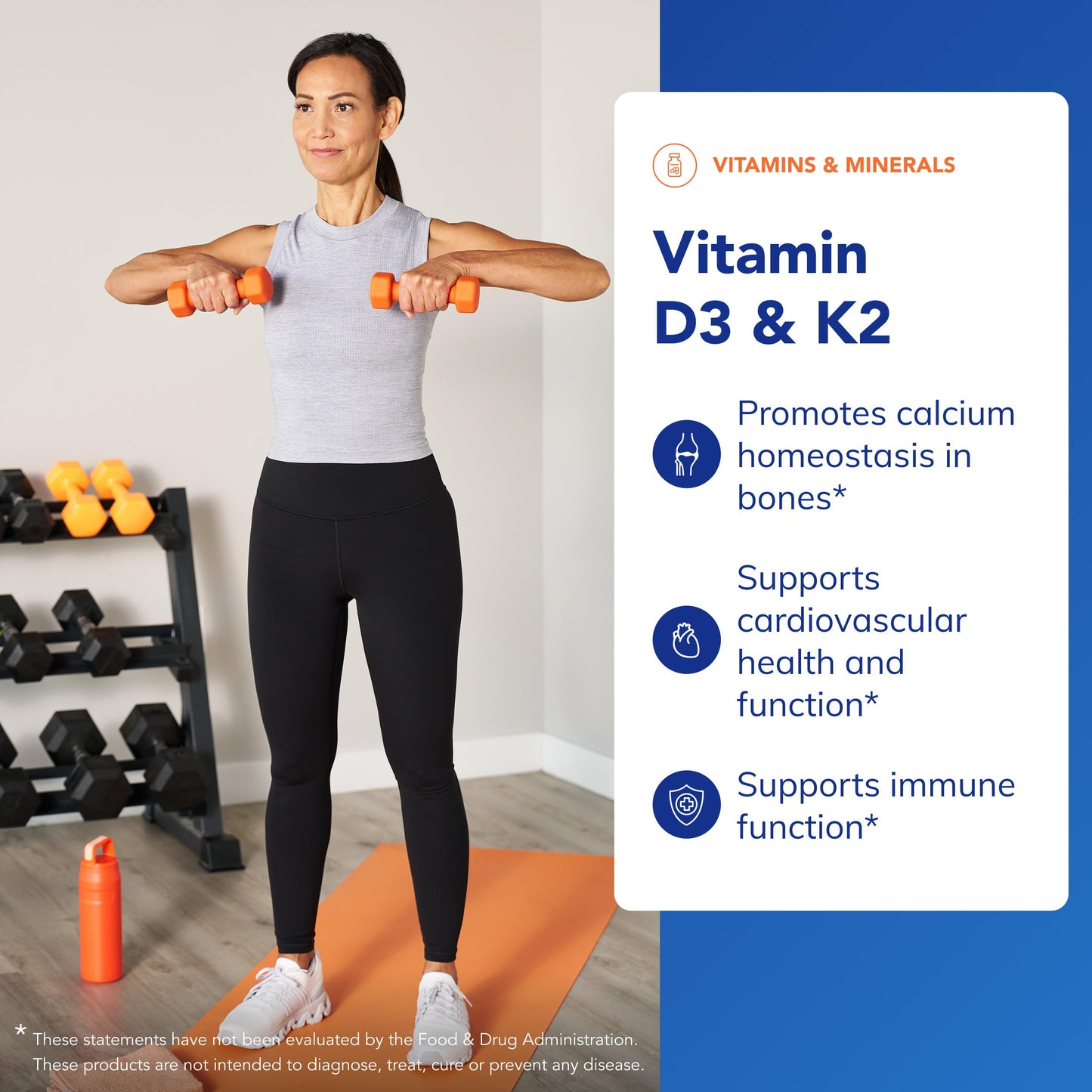 Pure Encapsulations Vitamin D3 & K2 Capsules, 120 Count