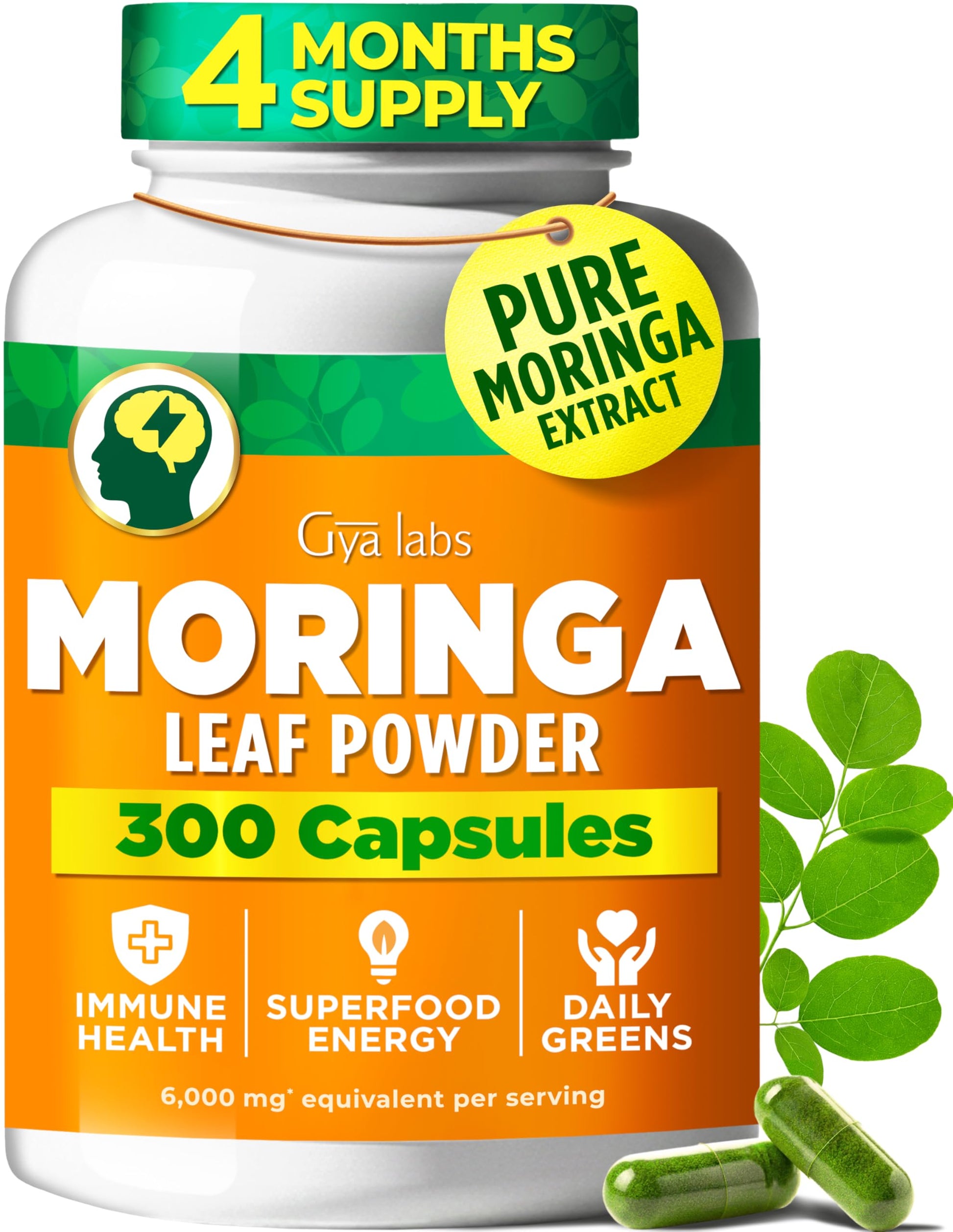 Gya Labs Moringa Capsules 300 Capsules