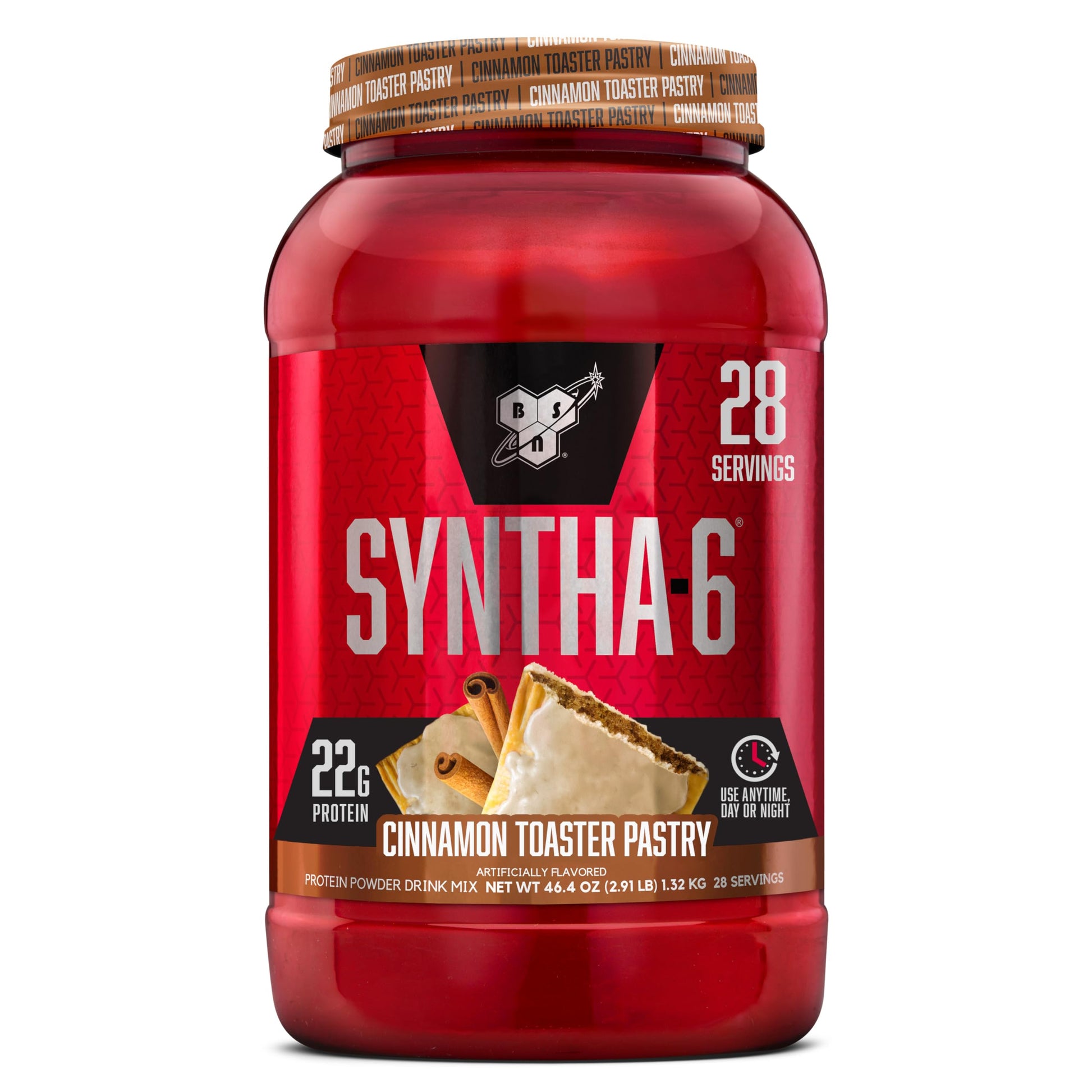 BSN SYNTHA-6 Premium Protein Powder Cinnamon Toaster Pastry, 28 Servings