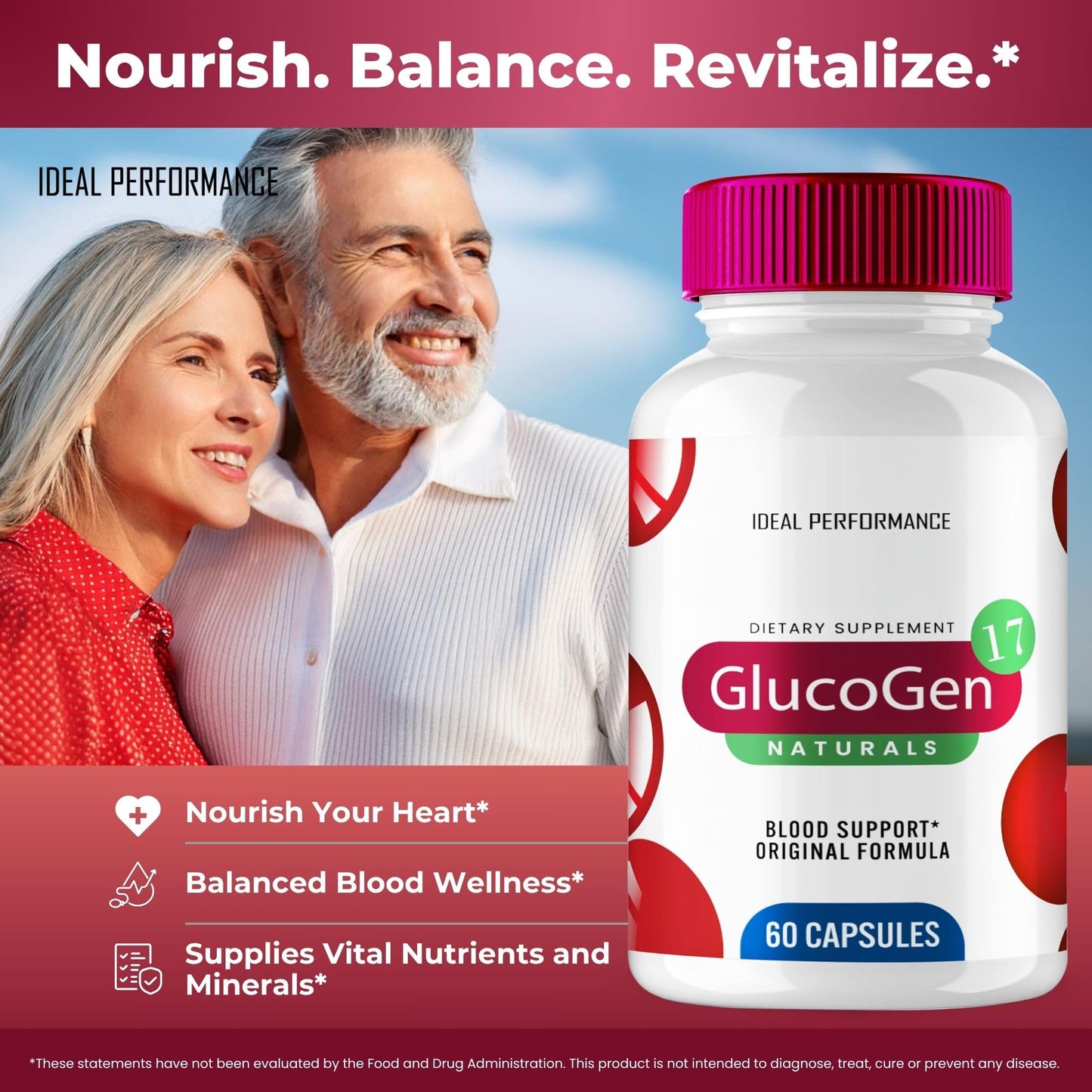 IDEAL PERFORMANCE Glucogen17 Capsules 120 Count