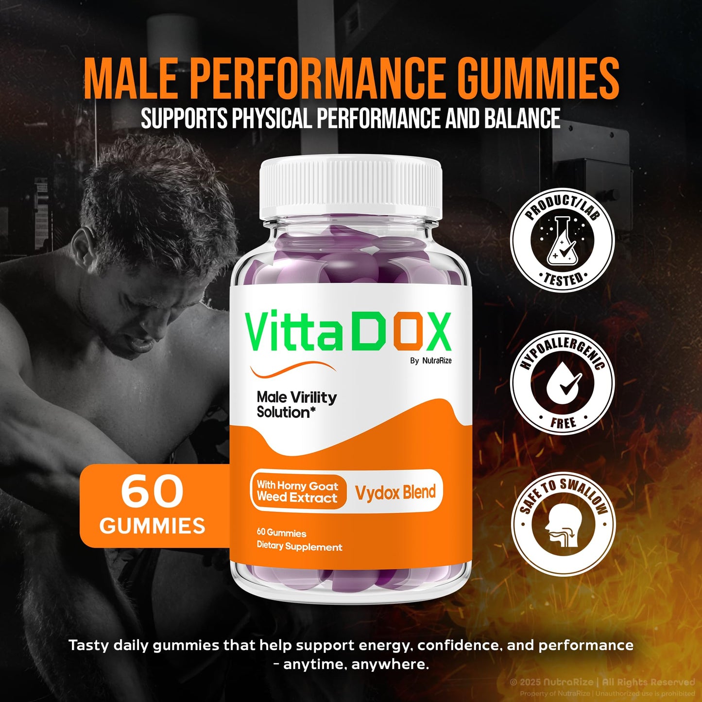 NutraRize VittaDox Gummies, 300 Gummies