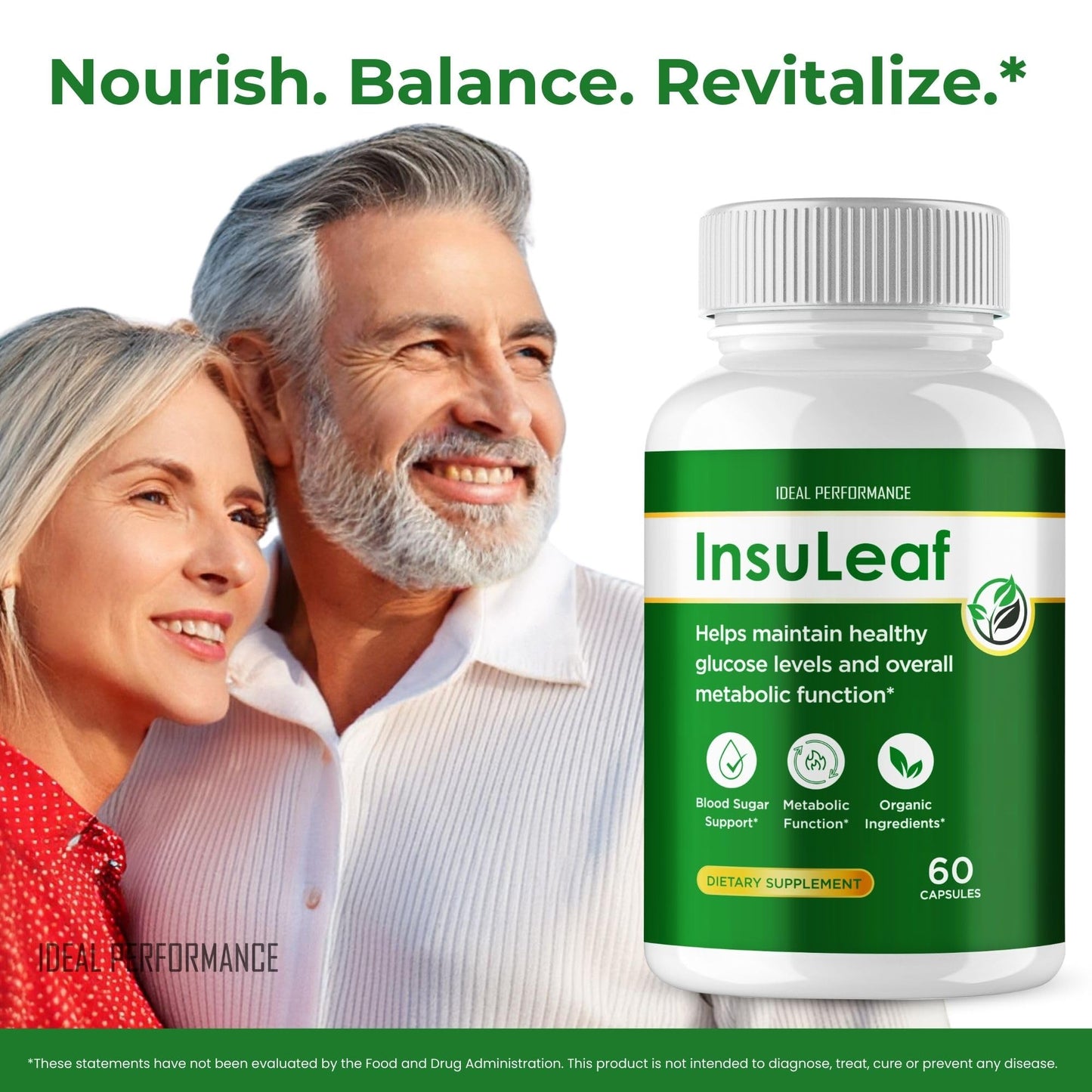 IDEAL PERFORMANCE Insuleaf Capsules, 60 Count