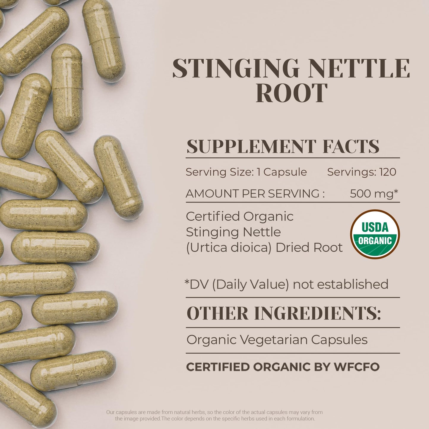 Garden Organics Stinging Nettle Root Capsules 120 Count