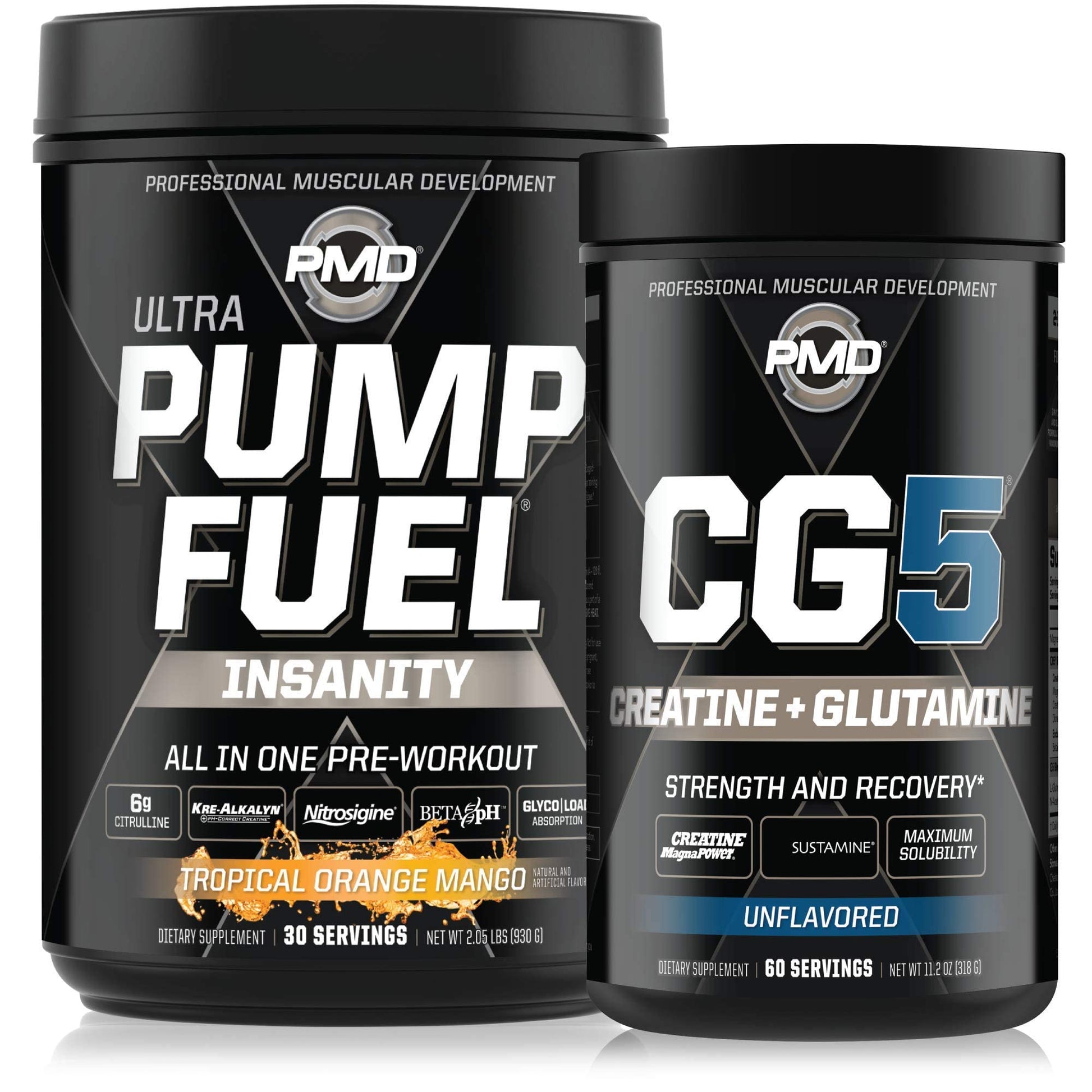 PMD Sports Ultra Pump Fuel Insanity Pre Workout Tropical Orange Mango Powder