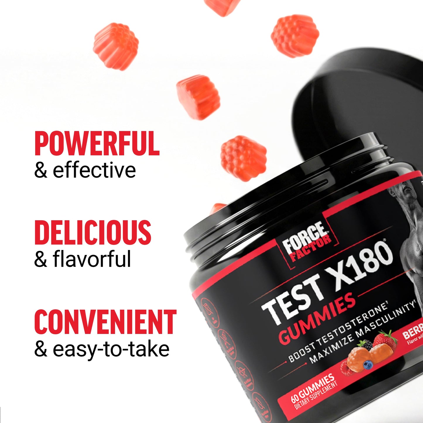 Force Factor Test X180 Gummies 120