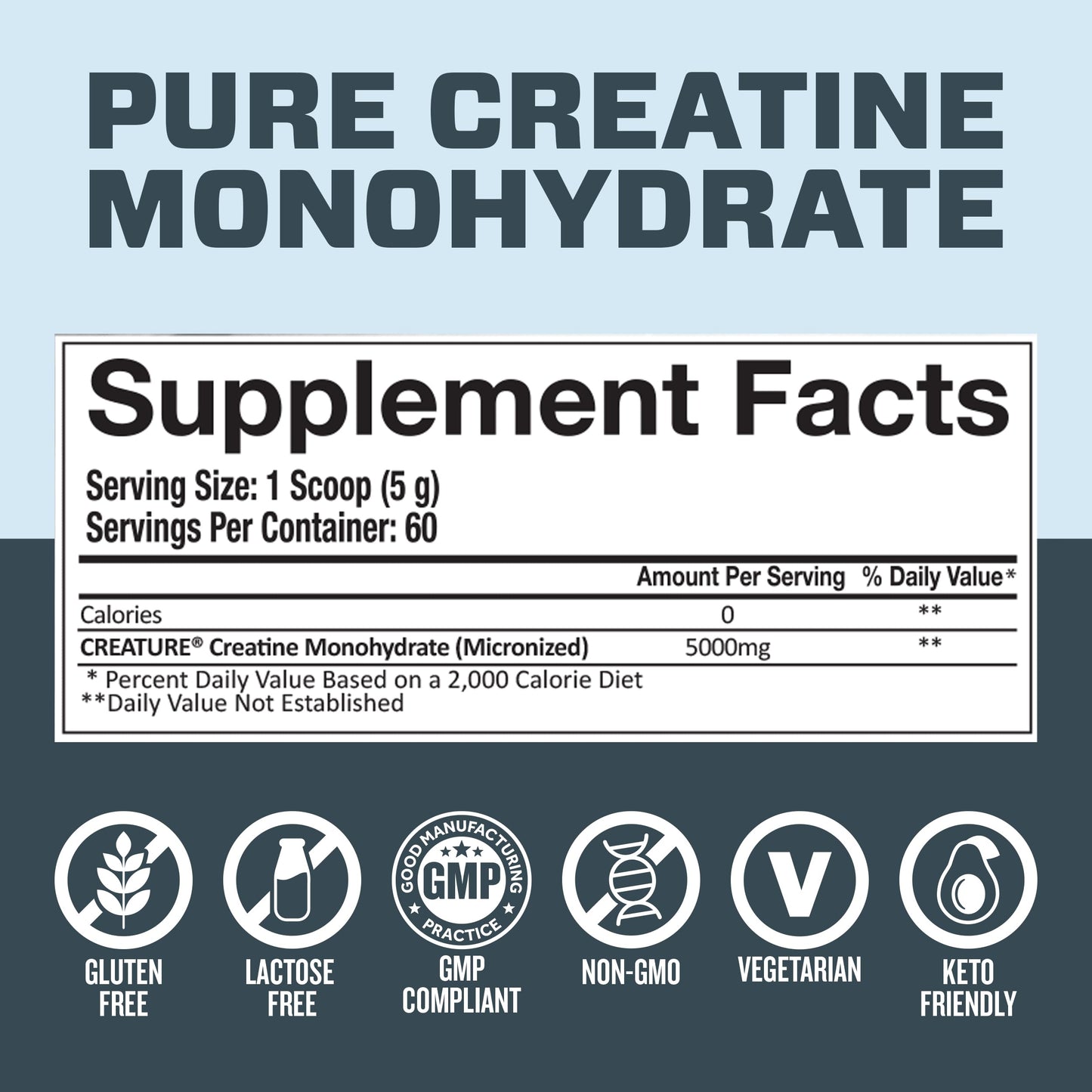 CREATURE Creatine Monohydrate Powder 10.58 oz