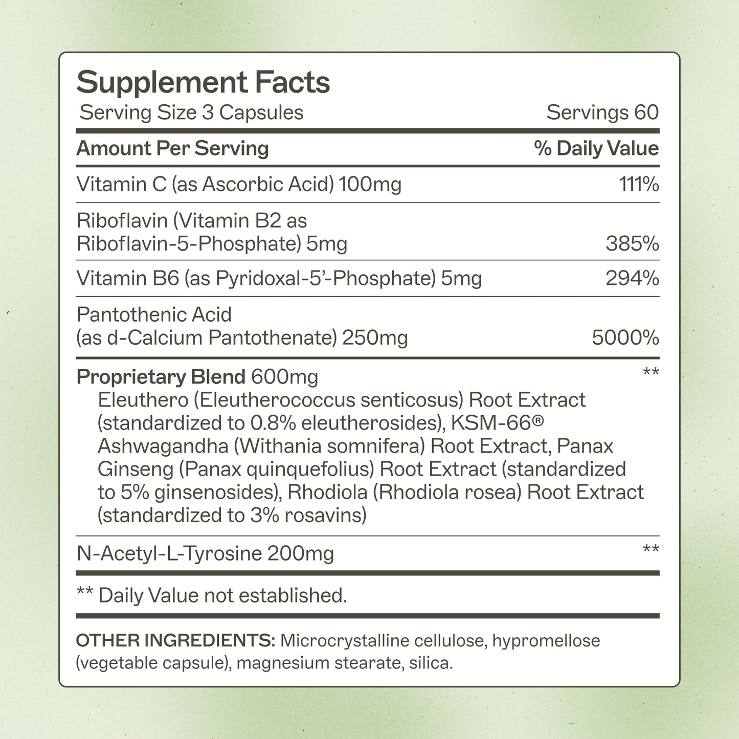 Amy Myers MD Adrenal Support - Adaptogenic Herb Supplement with Ashwagandha, Riboflavin, Vitamin B6 & More, 180 Capsules