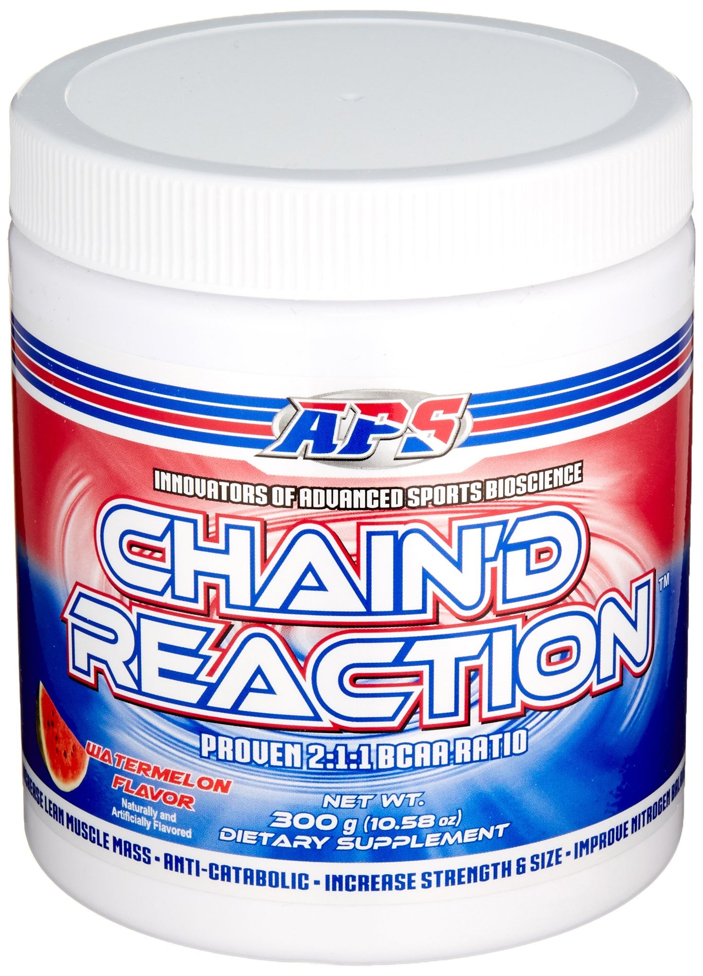 APS Nutrition Chain'd Reaction BCAA Amino Acid Recovery Aid for Muscle Growth Watermelon Powder 300 g