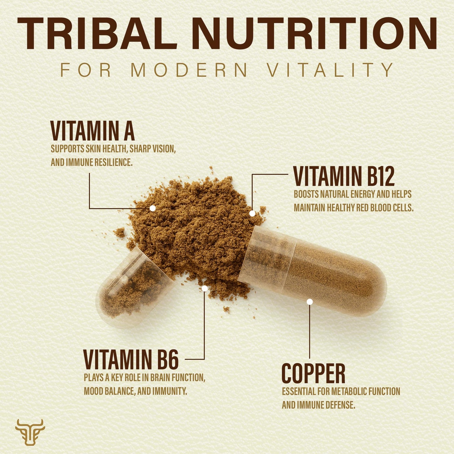Tribal Harvest Grass Fed Beef Liver Capsules, 180 Capsules
