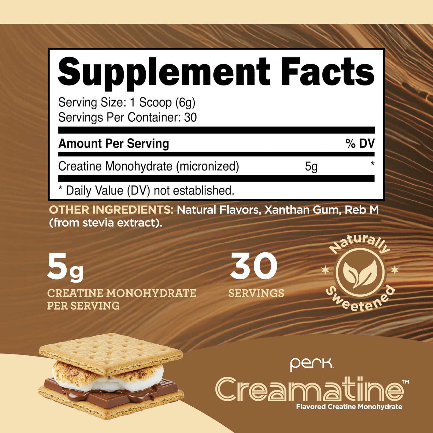 Perk Creamatine (Marshmallow Graham) Powder, 6 oz