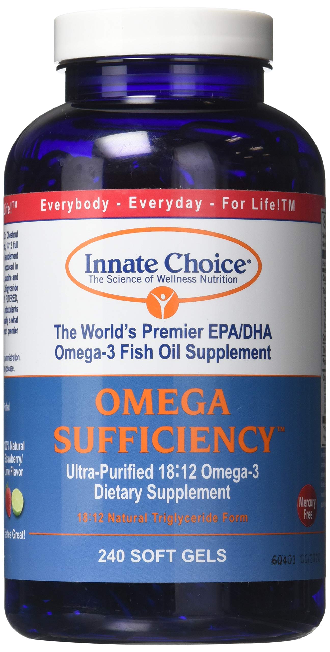 Innate Choice Omega Sufficiency Fish Oil Capsules 240 Capsules