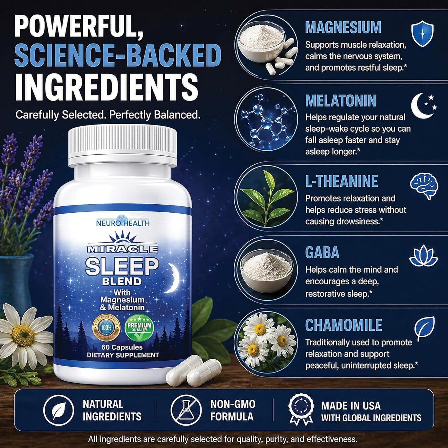 Neuro Health Sleep Plus Sleep Aid Capsules, 60 Capsules
