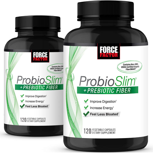 Force Factor ProbioSlim + Prebiotic Fiber Capsules 240 Capsules