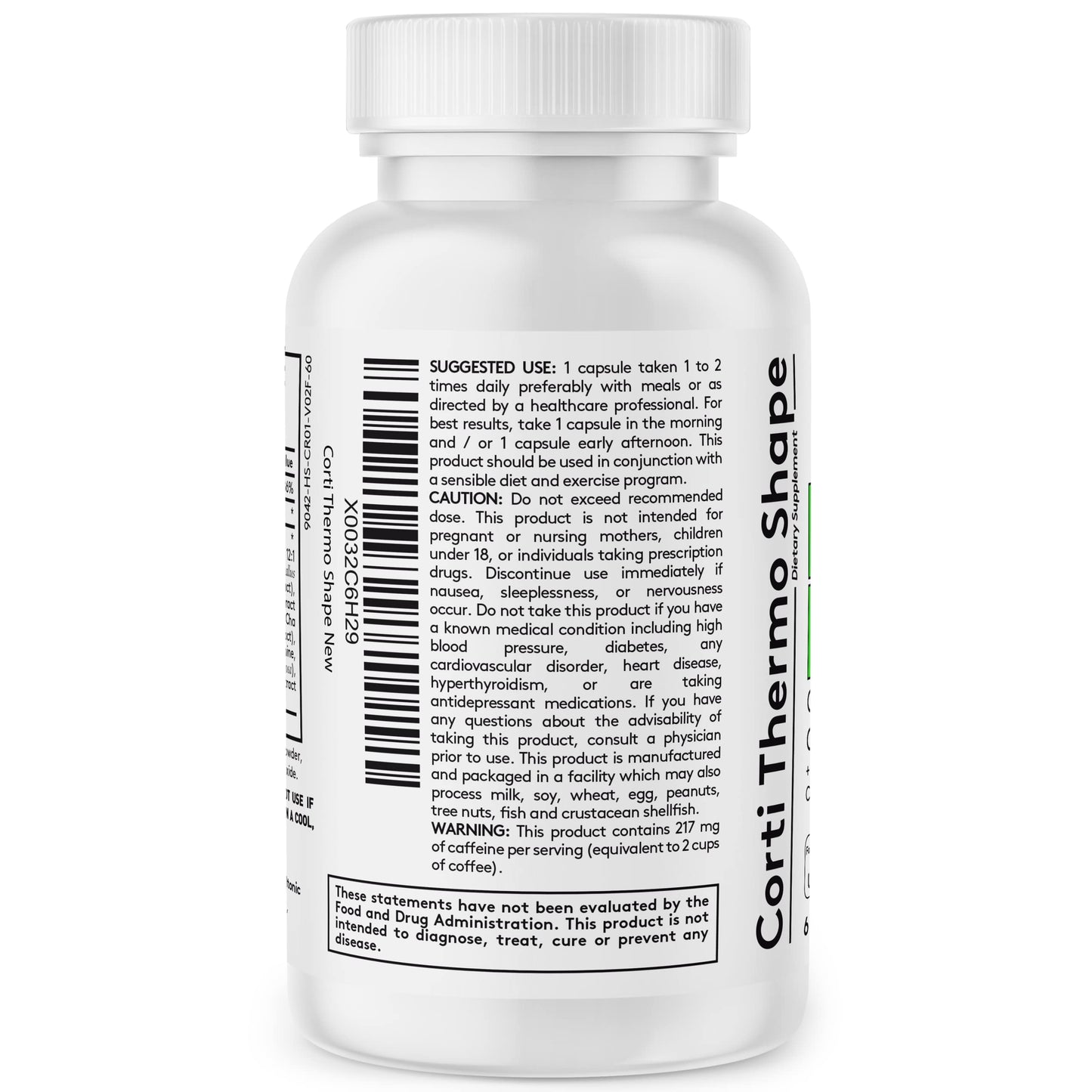 Youth & Tonic Weight Loss Pills for Women & Men, Energy & Caffeine Pills Capsule, 60 Count