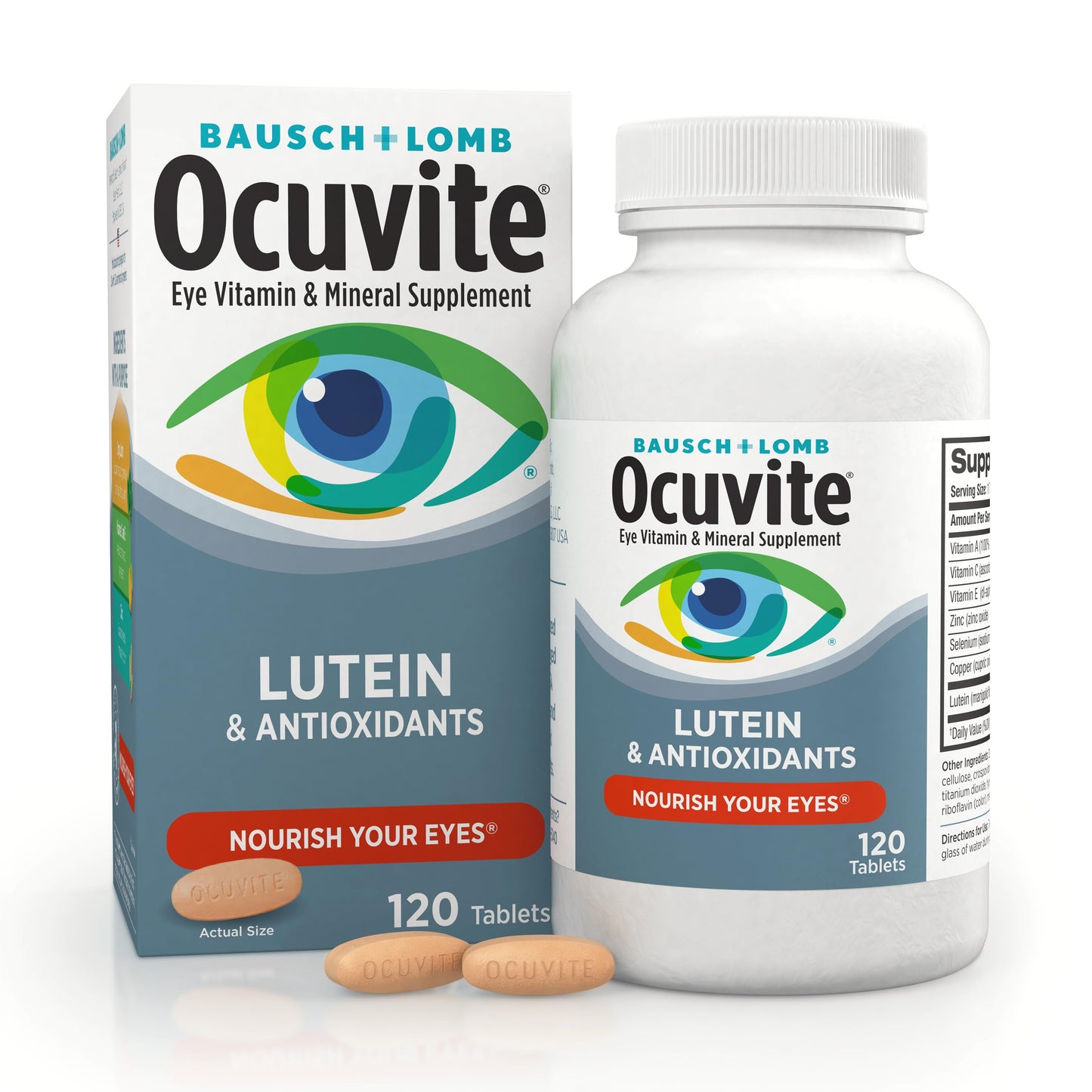 Ocuvite Vitamin & Mineral Supplement with Lutein, 360 Tablets