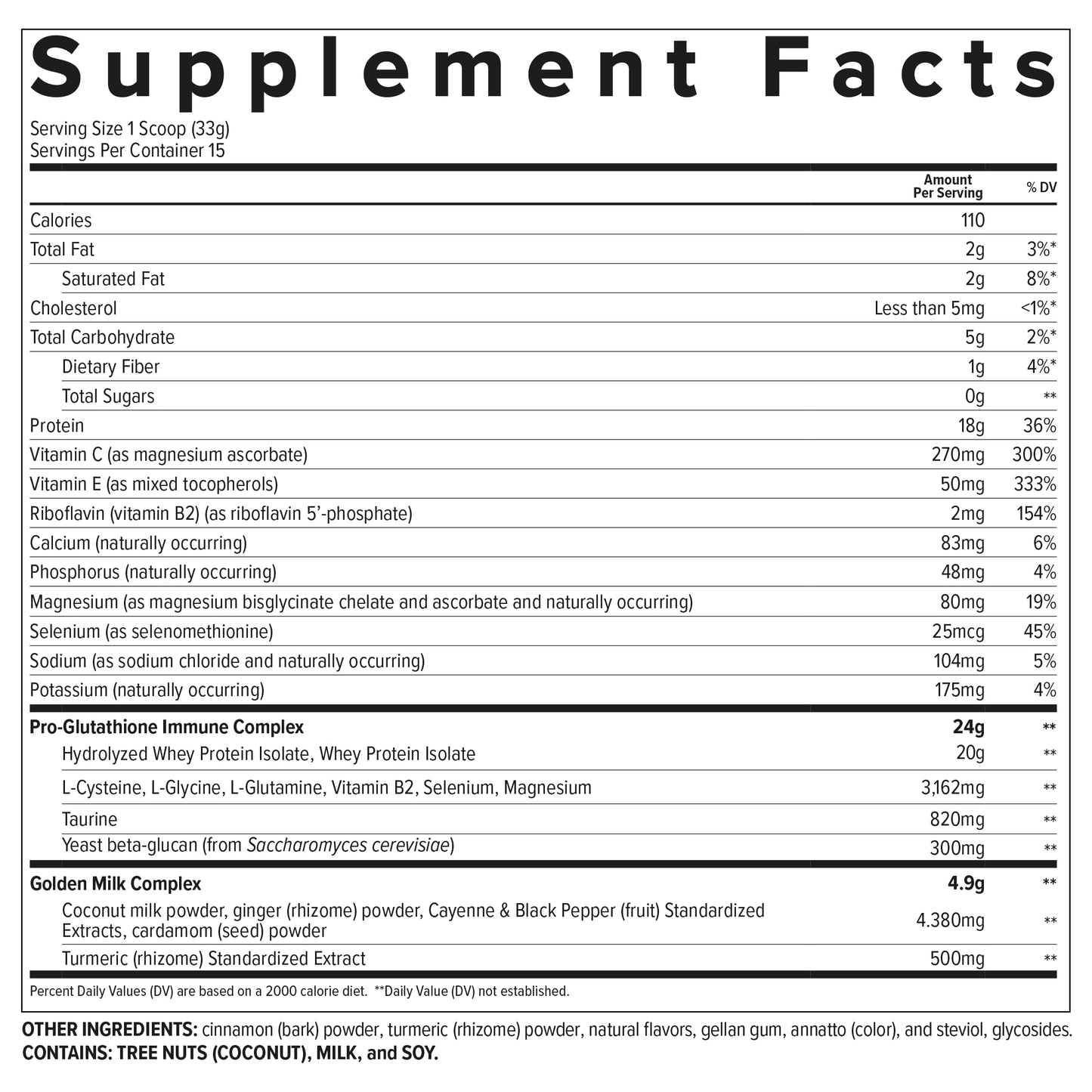 Essential Nutrition Immuno Golden Whey Protein Powder 16.93 oz