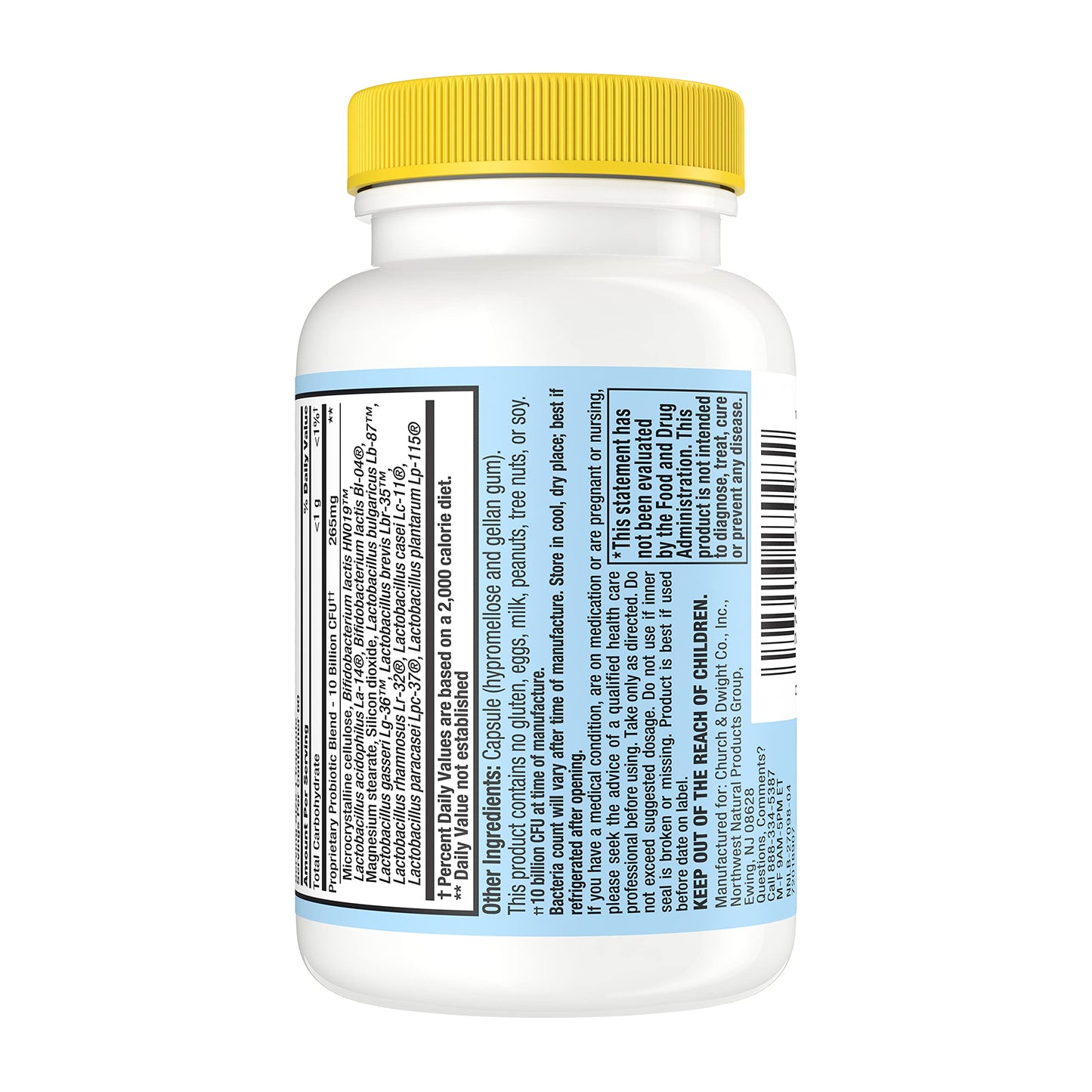 Nutrition Now PB 8 Probiotic Immune Support Supplement Capsules, 120 Count