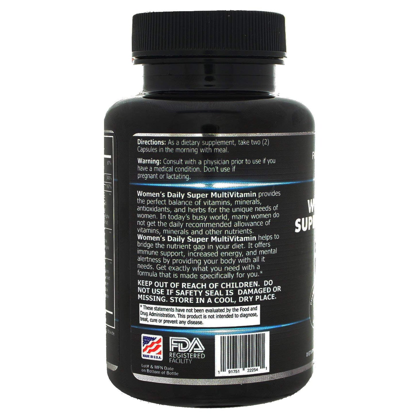 Focus Pharmacology Women's Daily Super Multi-Vitamin for Women 60 Capsules