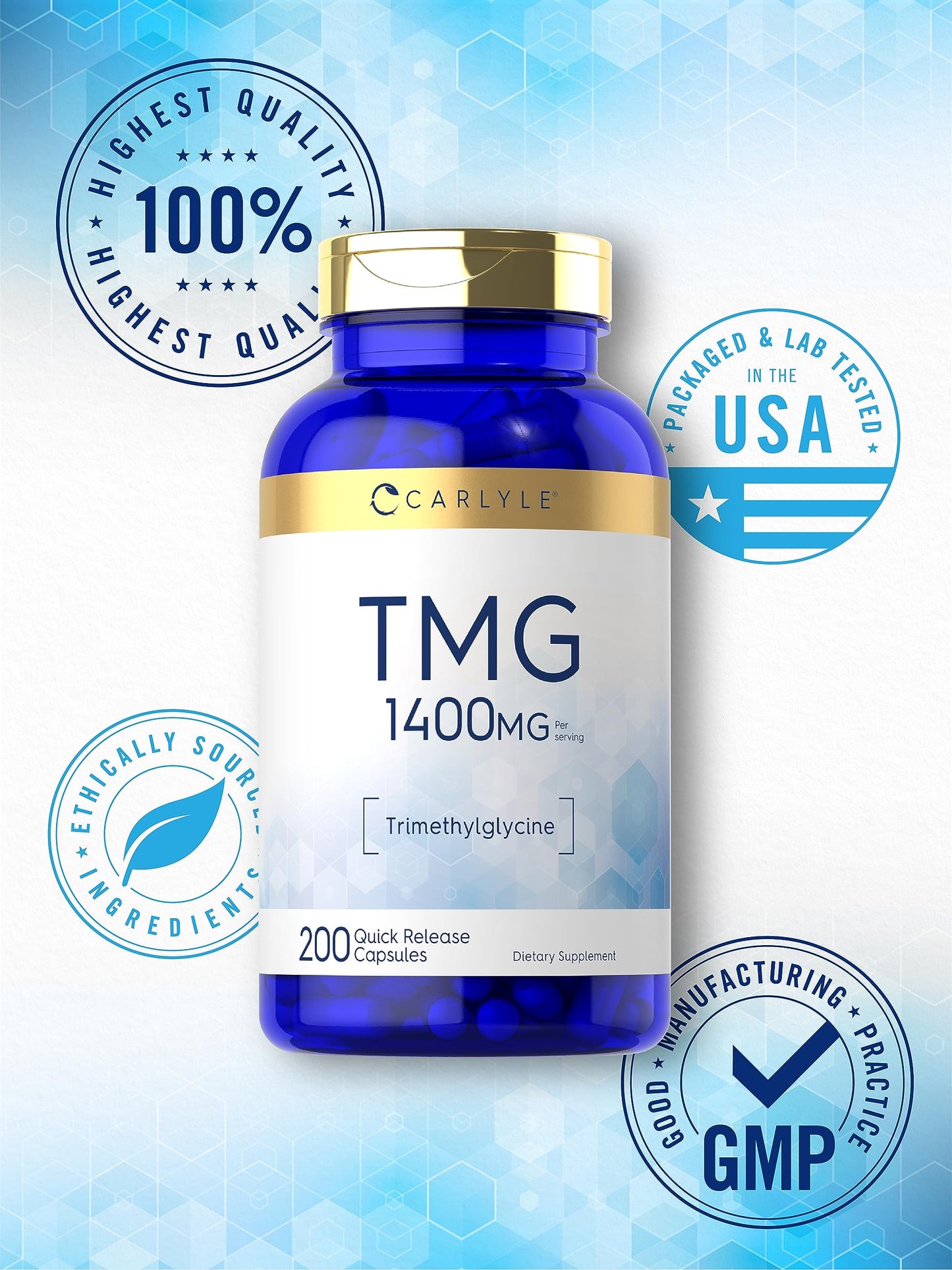 Carlyle TMG Supplement Capsule 200