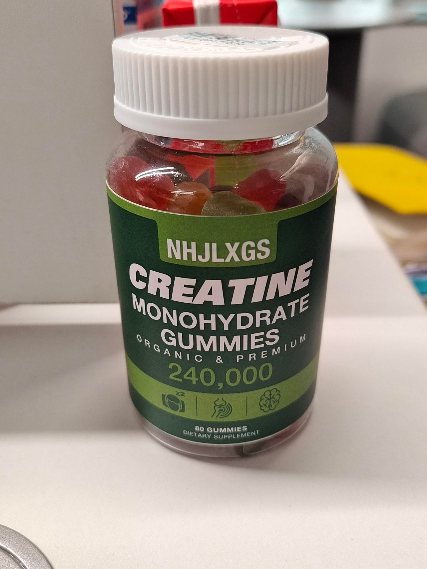 NHJLXGS Creatine Monohydrate Gummies 80 Count