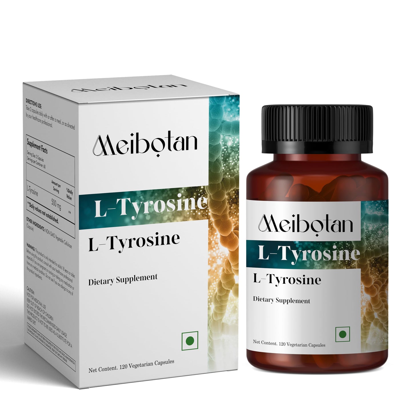 MEIBOTAN L-Tyrosine 500mg Capsule, 120 Count