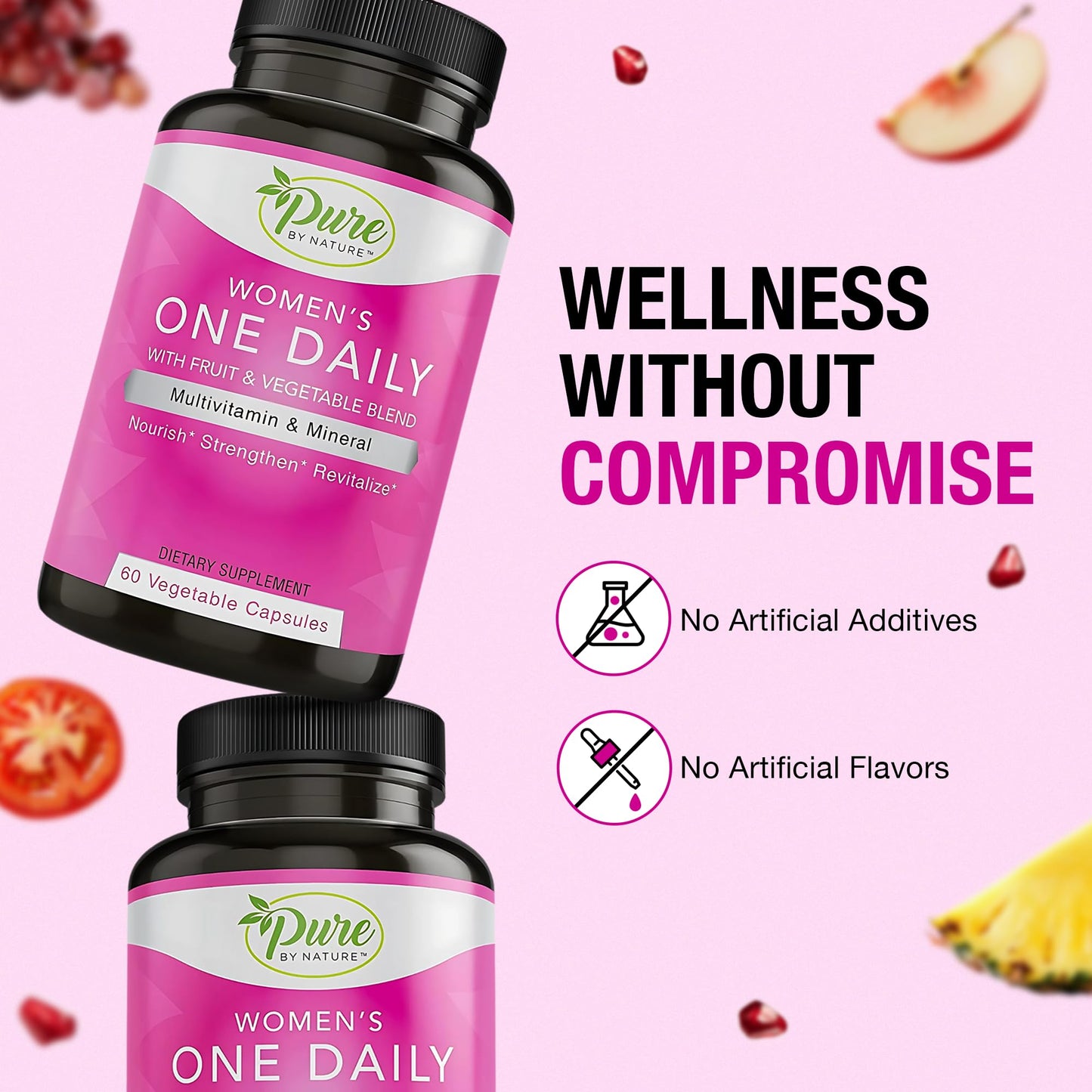 Pure By Nature One-Daily Multi-Vitamin for Women 60 Capsules