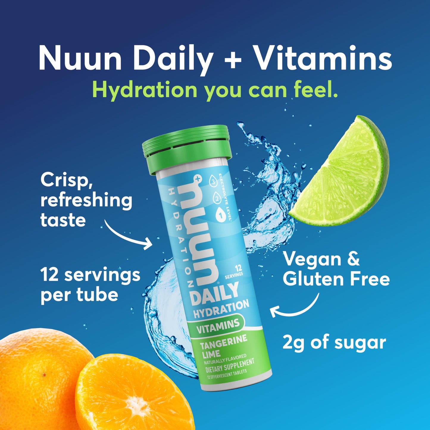 Nuun Electrolyte Drink Tabs Tangerine Lime Tablets, 96 Count