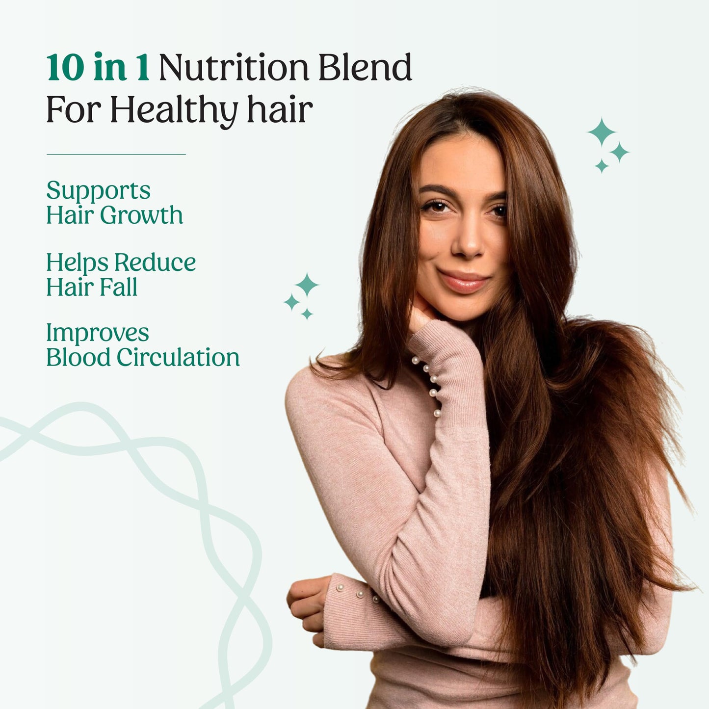 Glosense Hair You Glo Plant-Based Biotin Supplement Powder 4.23 oz