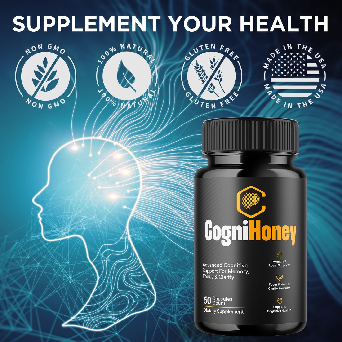 Flex University CogniHoney Capsules 60 Capsules