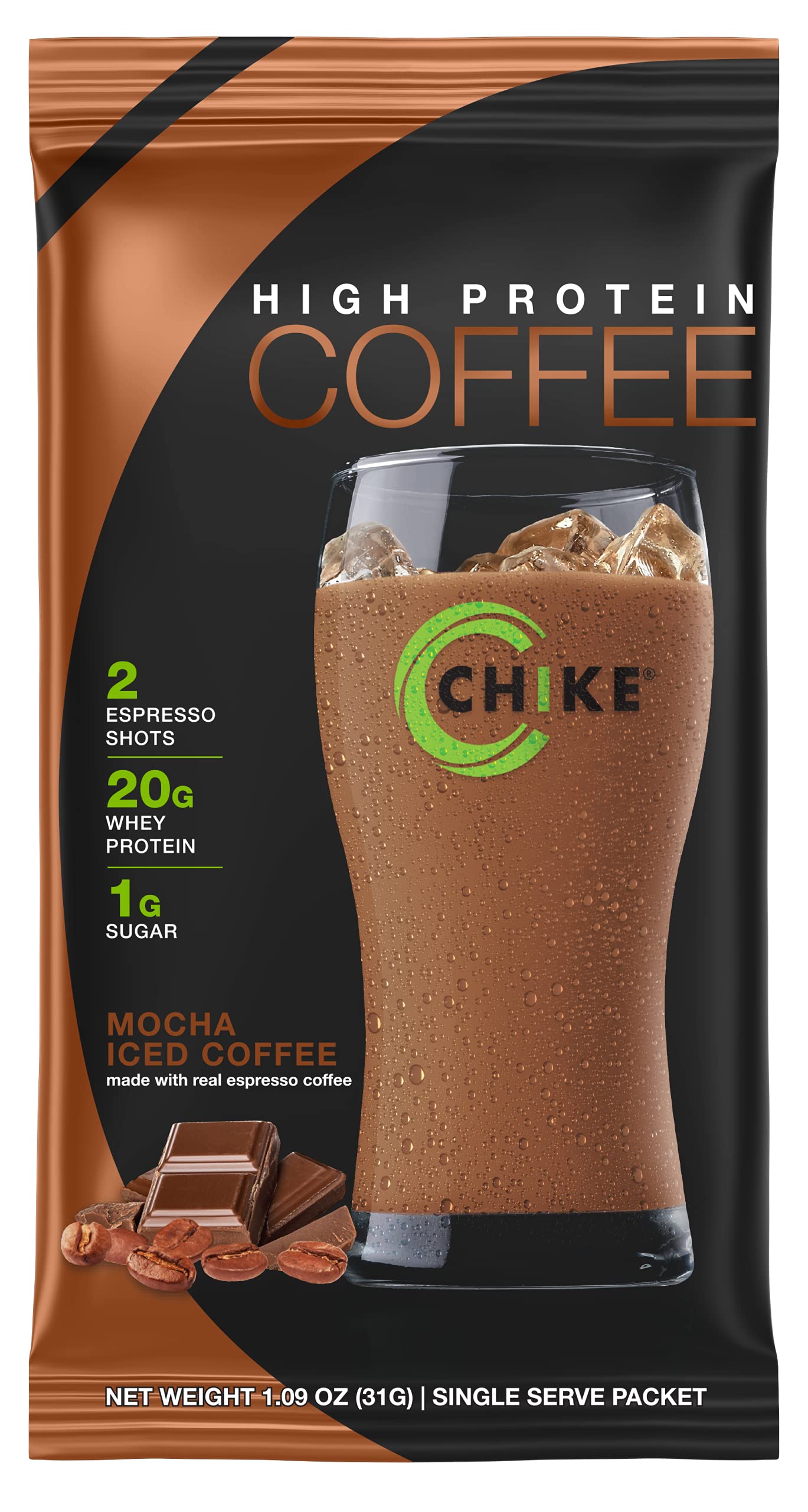 CHIKE High Protein Iced Coffee Powder 13.92 Ounce