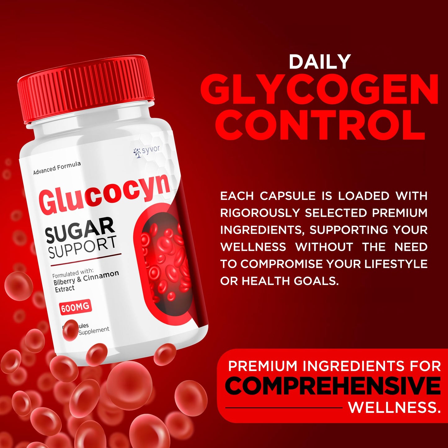 Syvor Glucocyn Capsule, 180 Capsules