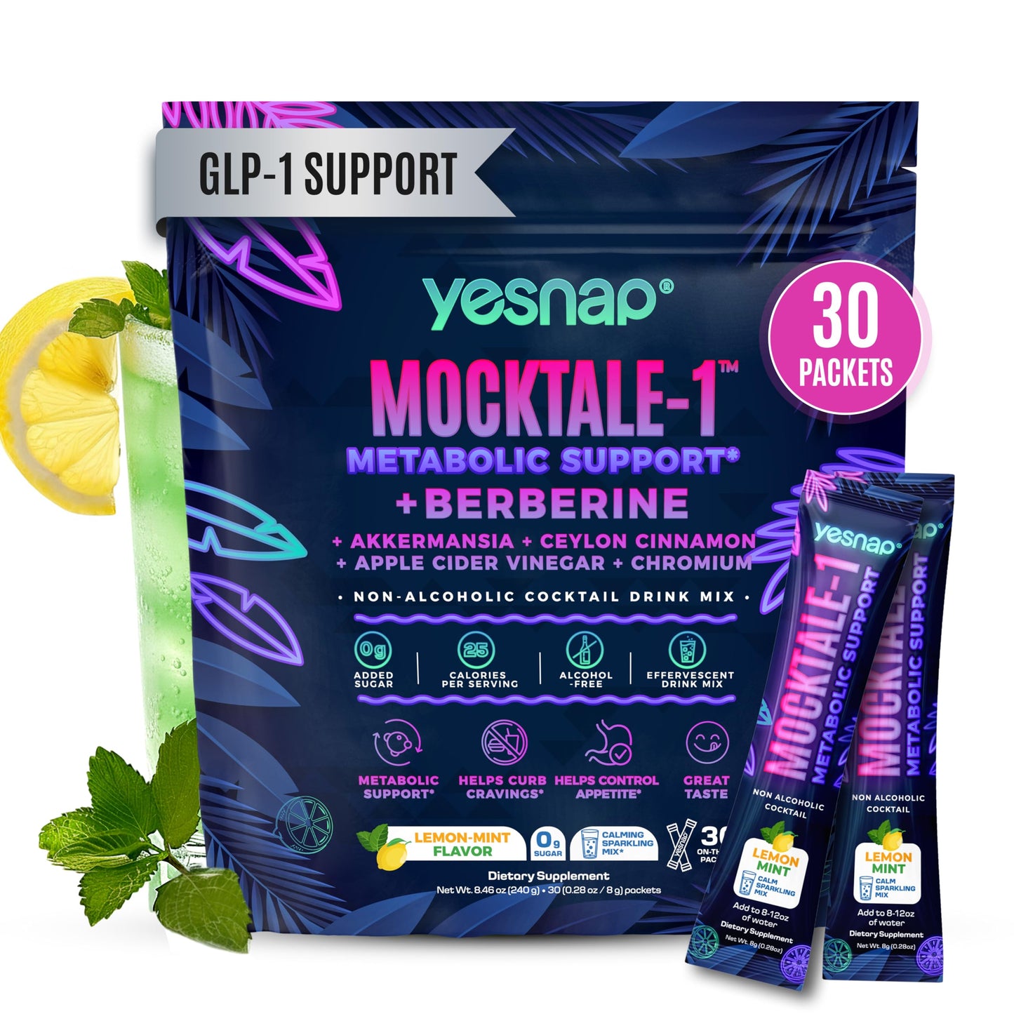 Yesnap MOCKTALE-1 GLP-1 Supplement Powder 10.58 oz