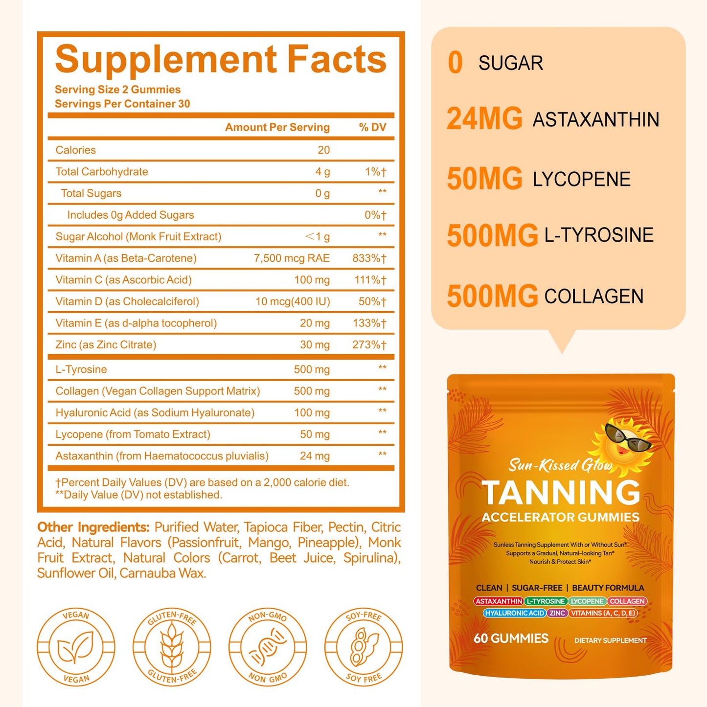Valleylux Astaxanthin Gummy 60 Count
