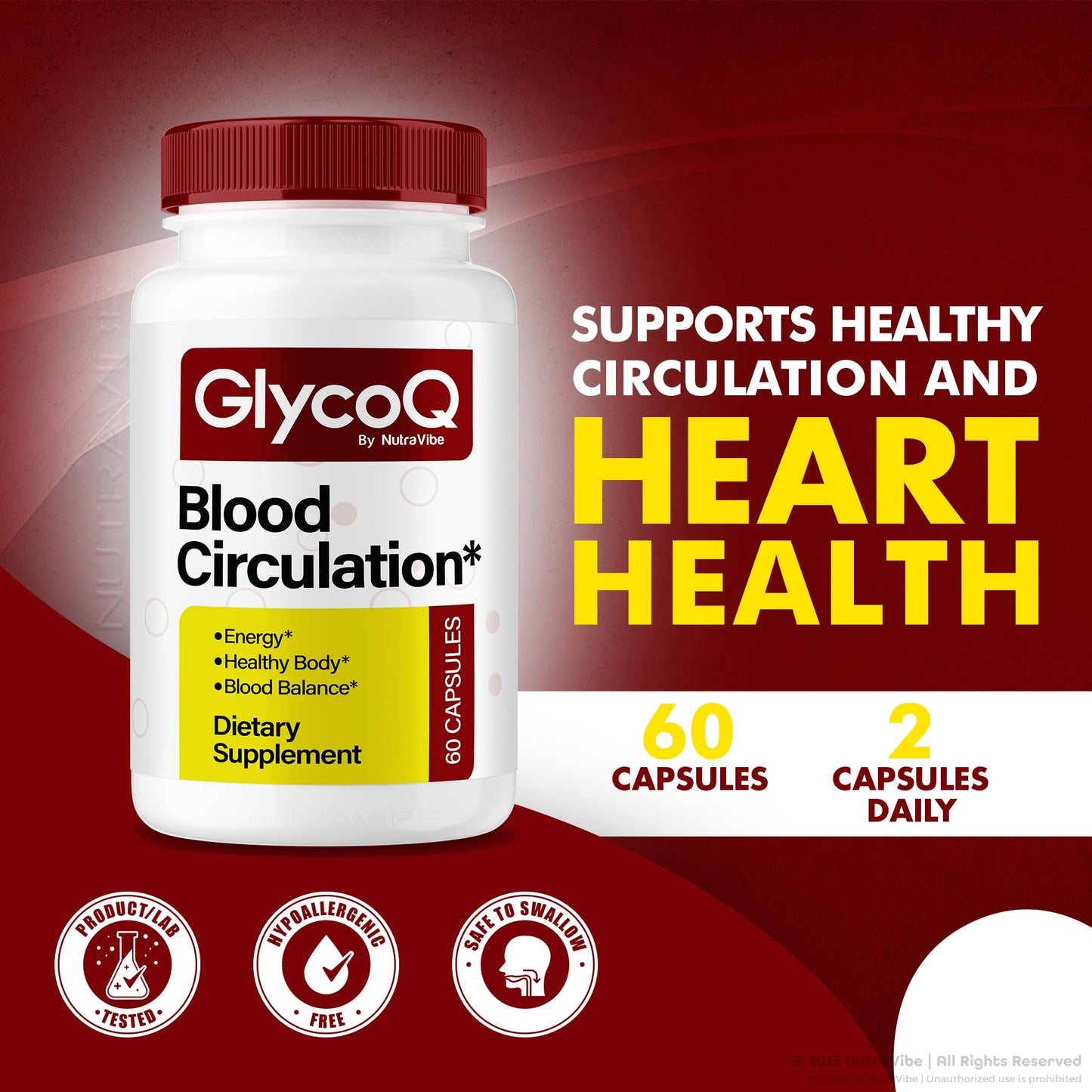 NutraVibe GlycoQ Capsules 120 Capsules