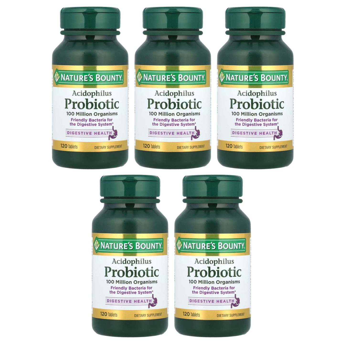 Nature's Bounty Probiotic Acidophilus Tablets, 600 Tablets