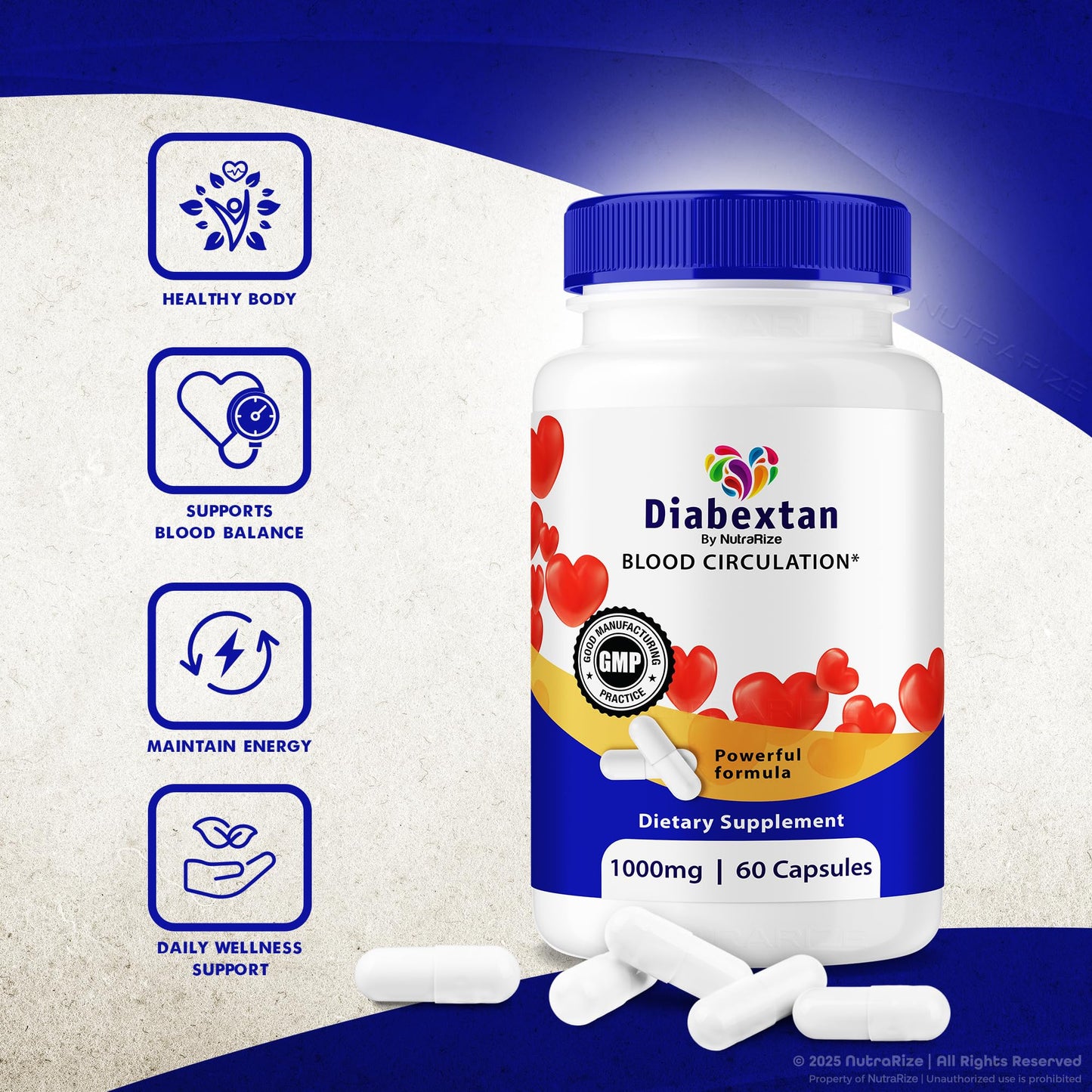 NutraRize Diabextan Capsule 60 Capsules