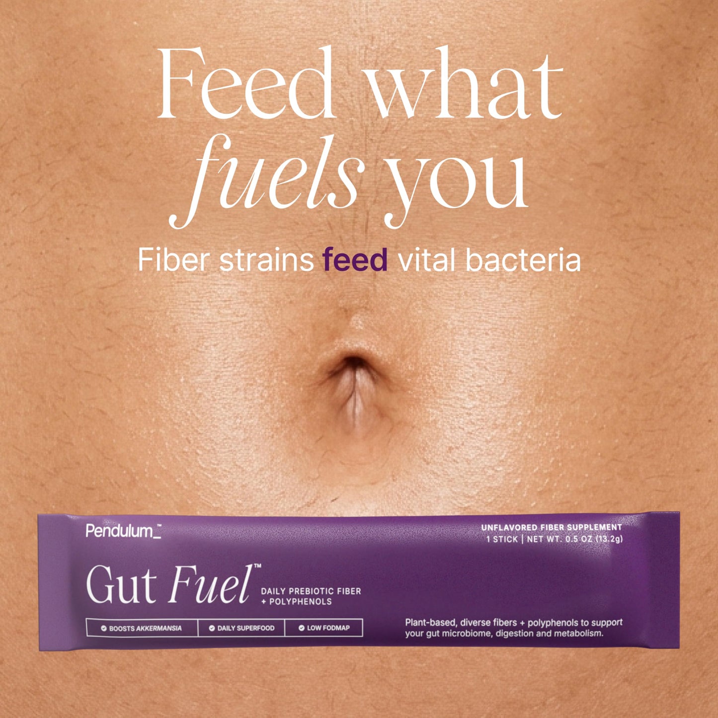 Pendulum Gut Fuel Fiber + Polyphenol Prebiotic Blend Powder, 7 oz