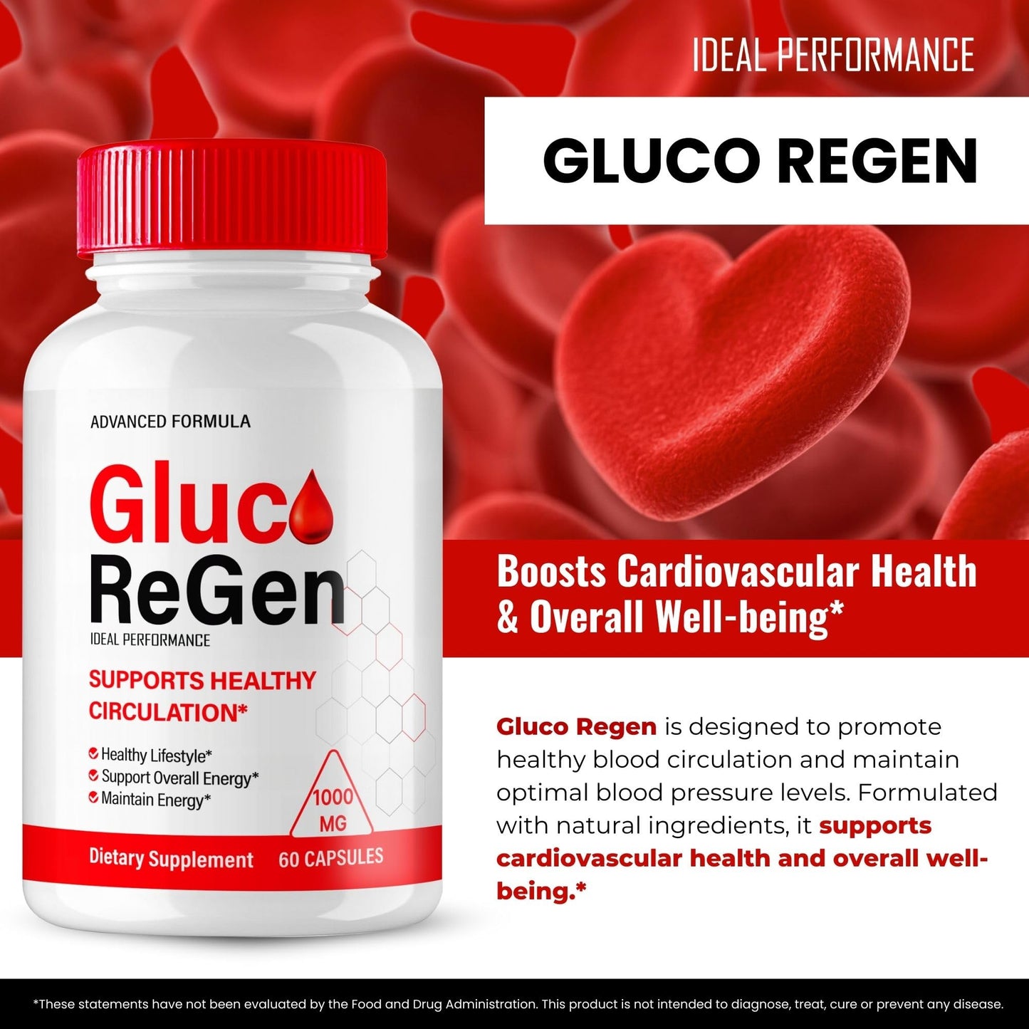 IDEAL PERFORMANCE GlucoRegen Capsules 60 Count