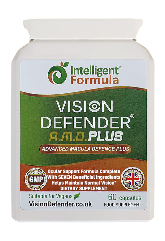 Intelligent Formula Vision Defender Plus Eye Supplement AREDS2 Formula with Lutein, Zinc & Meso-Zeaxanthin, 60 Capsules