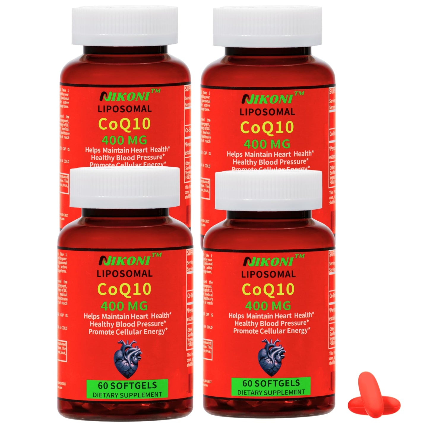 Nikoni Liposomal CoQ10 400 mg Capsules 240