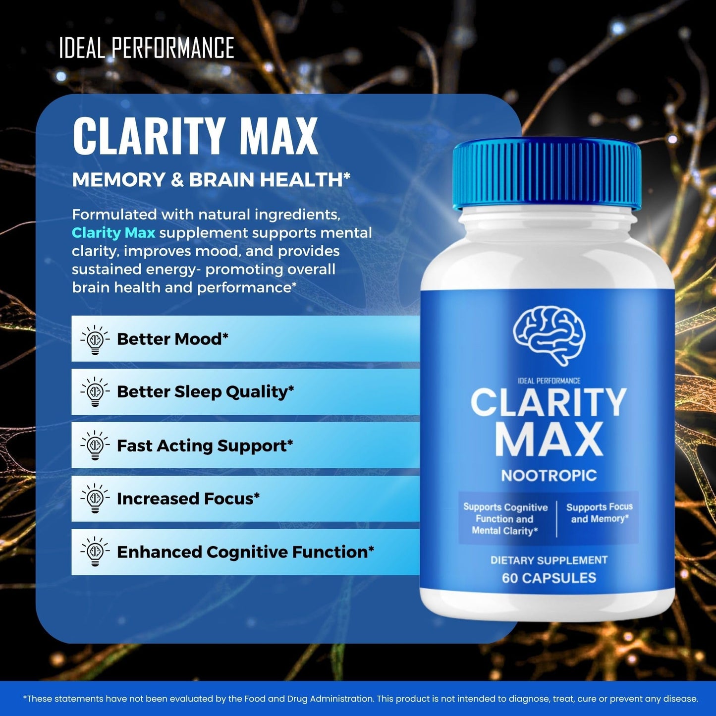 IDEAL PERFORMANCE Clarity Max 300 Capsules
