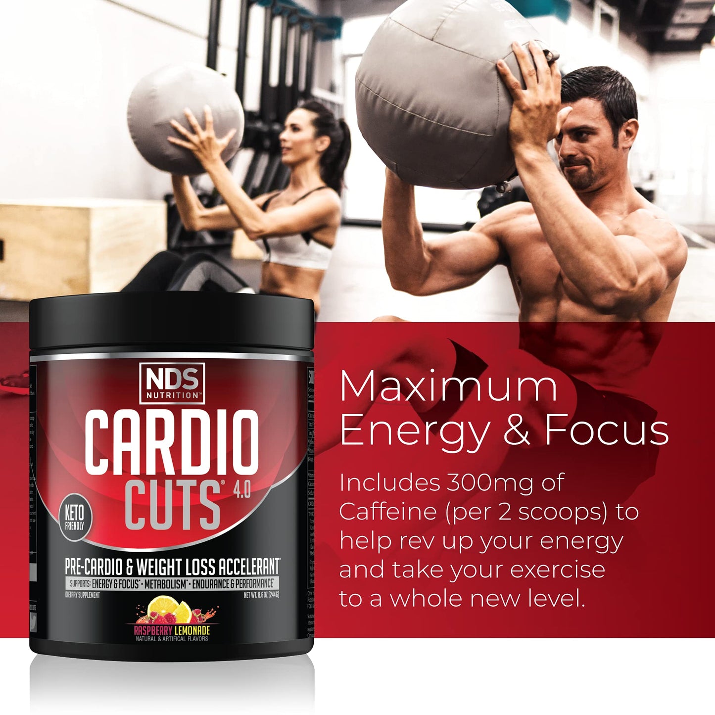 Cardio Cuts NDS Nutrition 4.0 Pre Workout Supplement Powder 8.6 Ounce