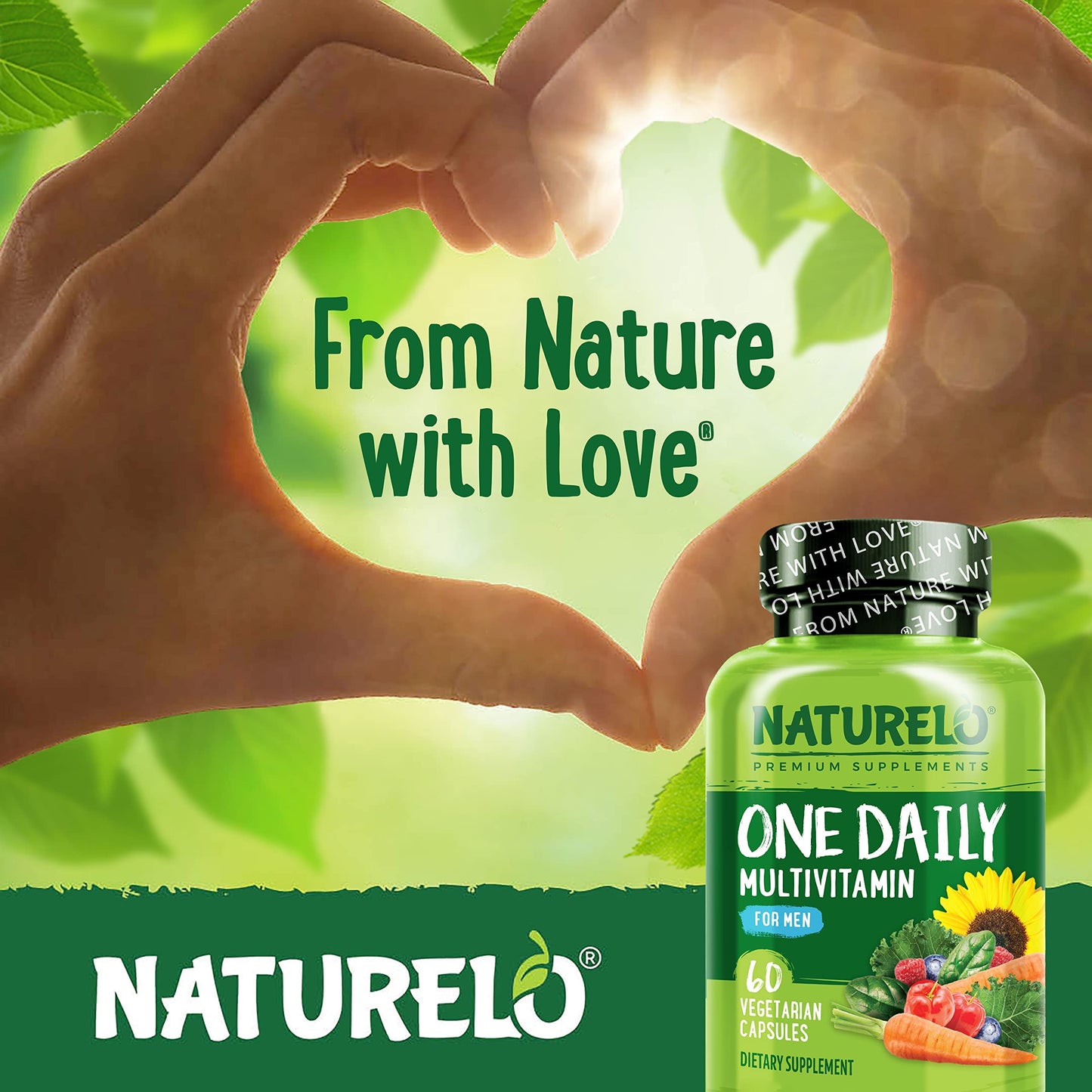 NATURELO Men's Multivitamin Capsule, 60 Count